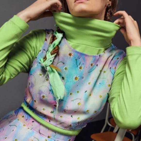 NWT PHOZOHO Floral Print Top Without Tee - Picture 2 of 9